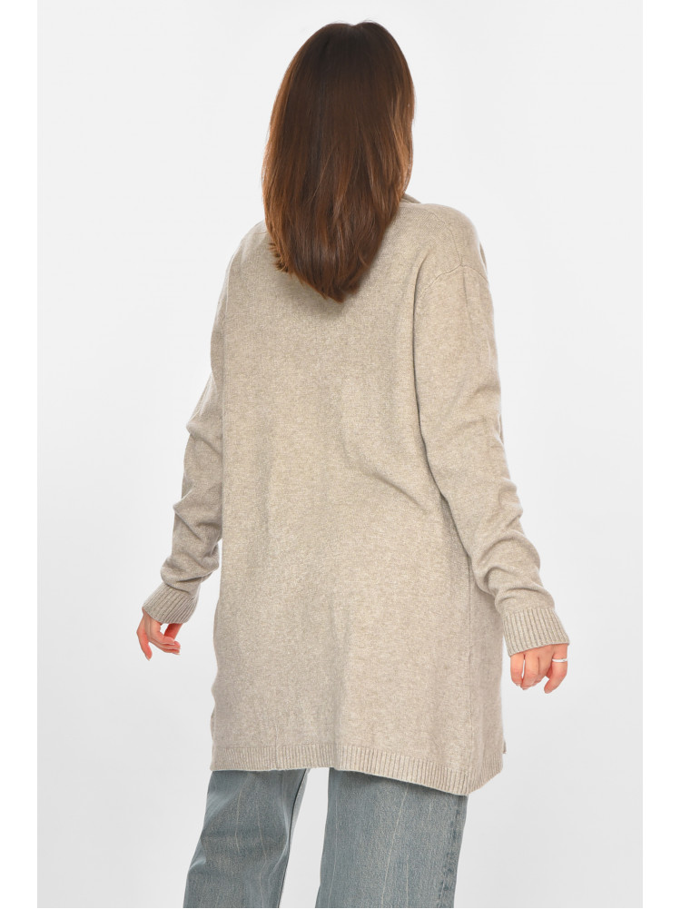 Кардиган женский однотонный тёмно-серого цвета G645 213257C