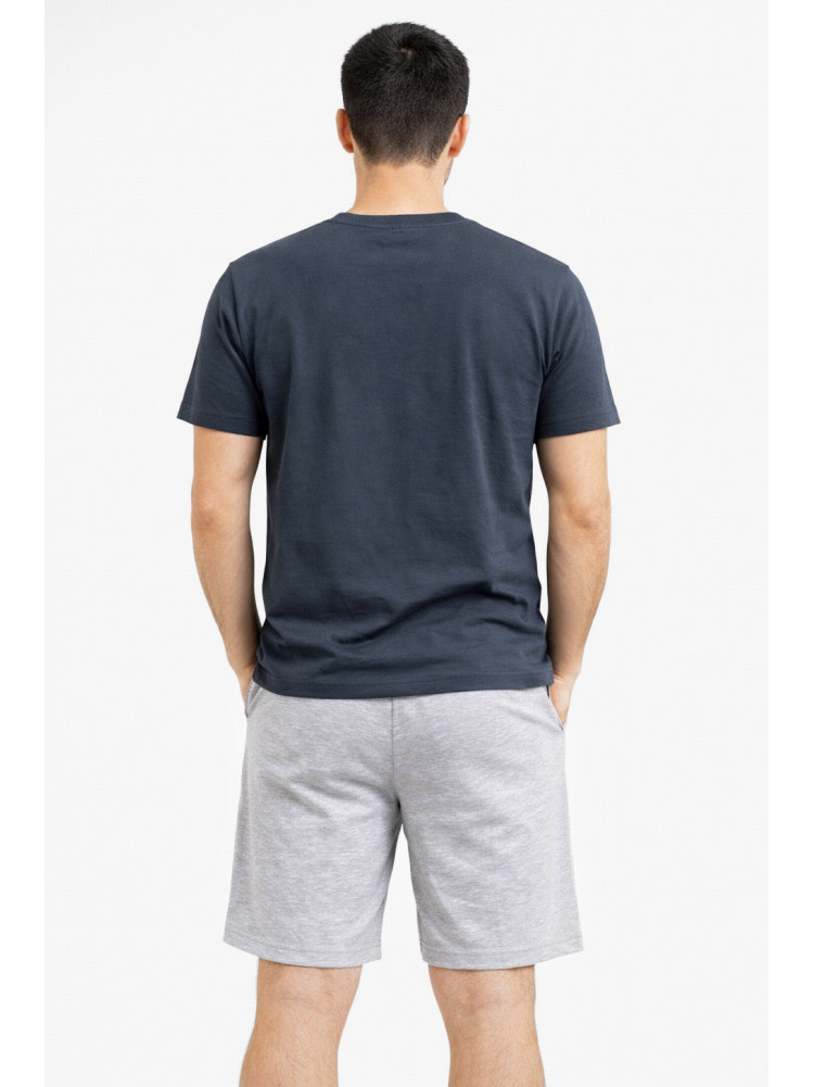 Костюм мужской шорты и футболка темно-серого цвета 213259C