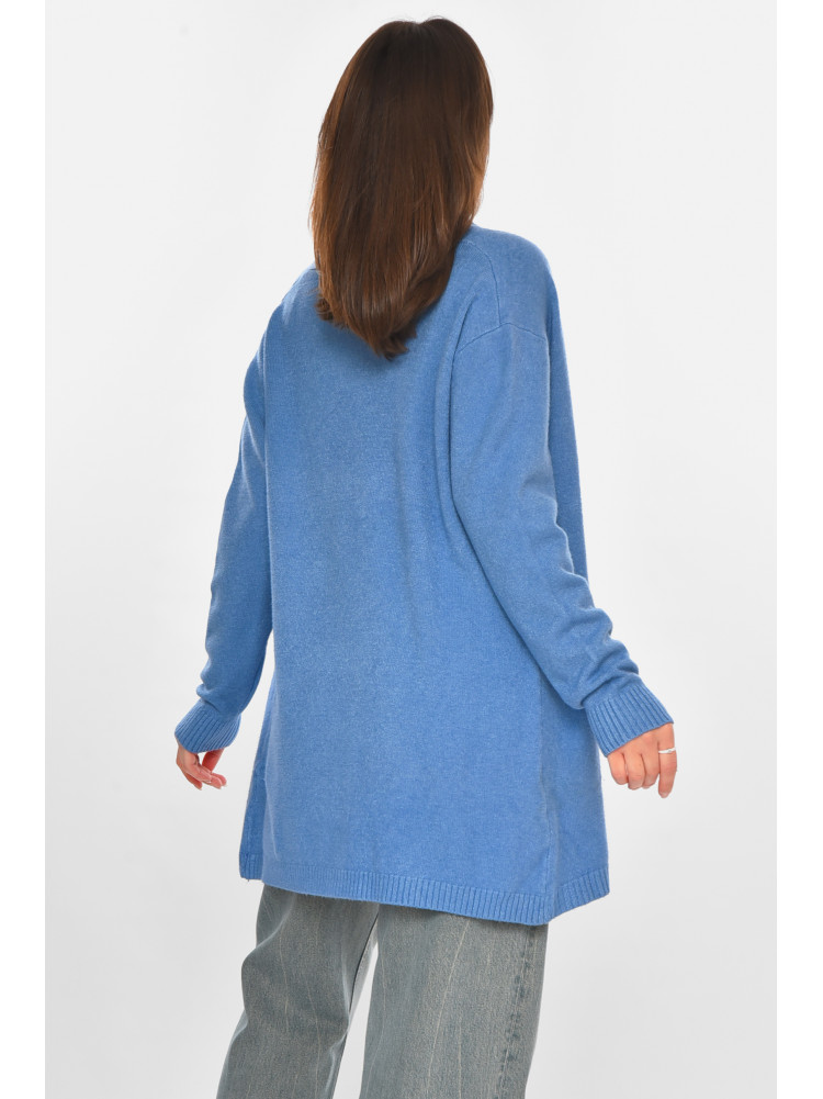 Кардиган женский однотонный синего цвета G645 213260C