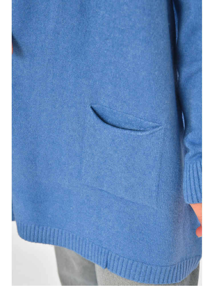 Кардиган женский однотонный синего цвета G645 213260C