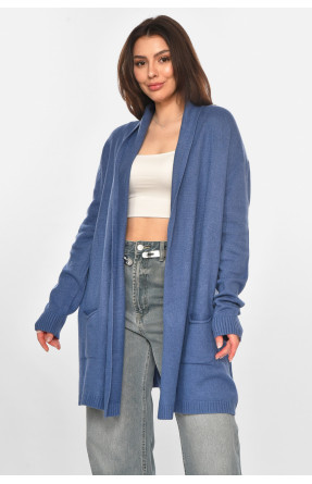 Кардиган жіночий однотонний темно-синього кольору G645 213263C