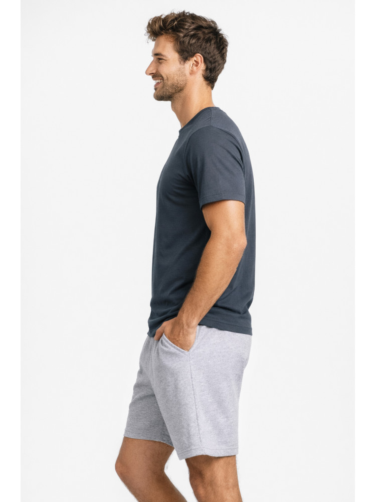 Костюм мужской шорты и футболка темно-серого цвета 213264C
