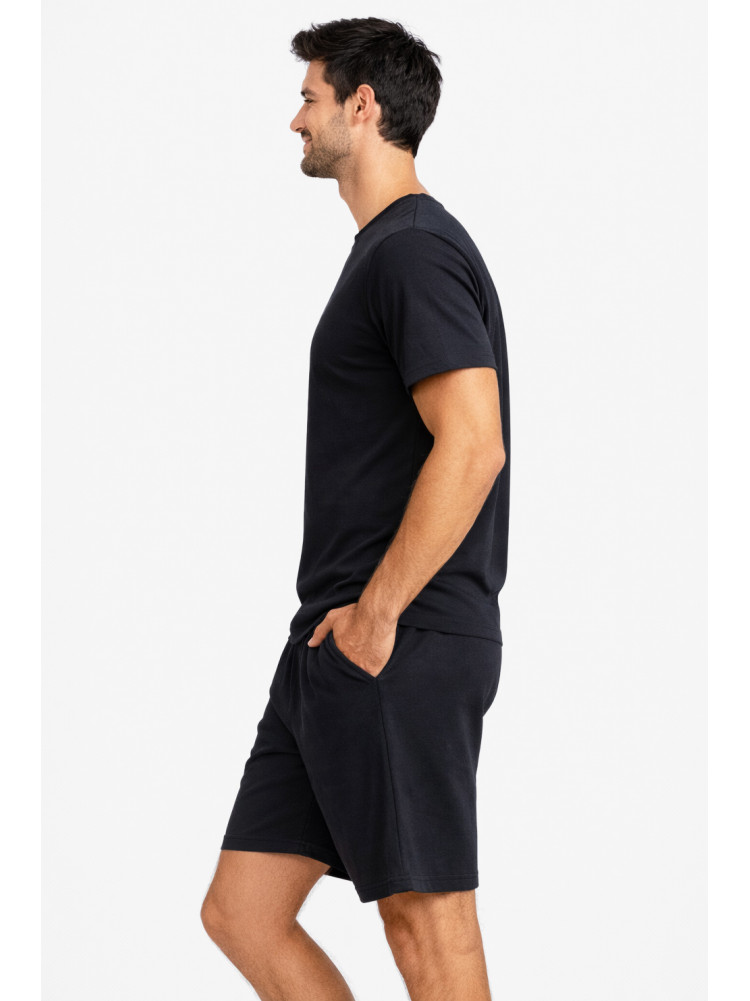 Костюм мужской шорты и футболка темно-синего цвета 213269C