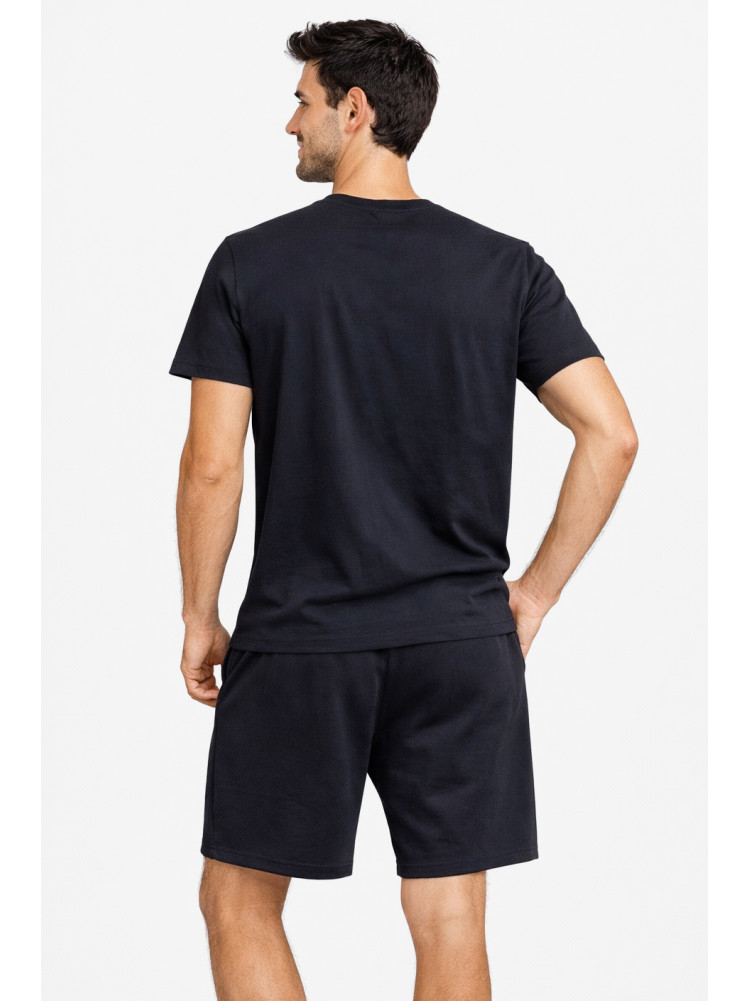 Костюм мужской шорты и футболка темно-синего цвета 213269C