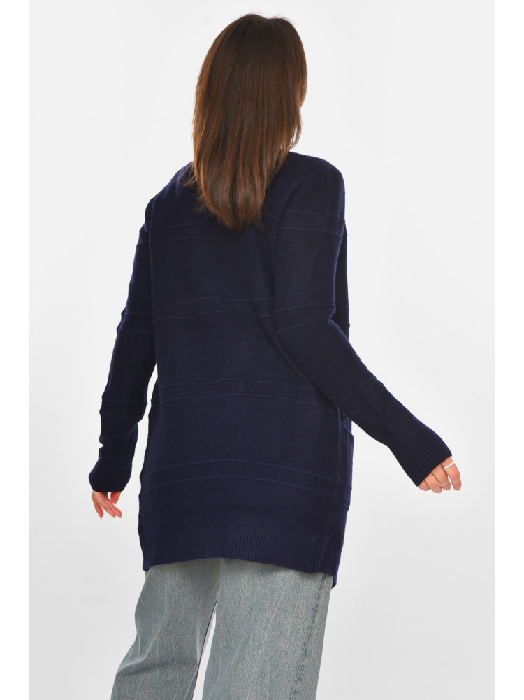 Кардиган жіночий однотонний темно-синього кольору PM8626 213273C