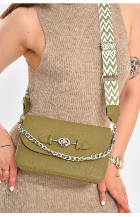 Сумка женская из экокожи зеленого цвета 1578-4 213283C