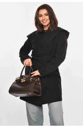 Кардиган жіночий однотонний чорного кольору 213290C