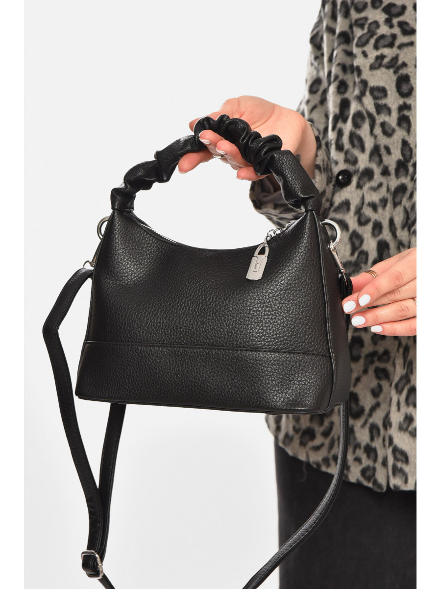 Сумка жіноча з екошкіри чорного кольору 86607 213299C