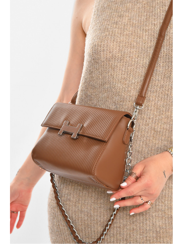 Сумка жіноча з екошкіри коричневого кольору 8069 213300C