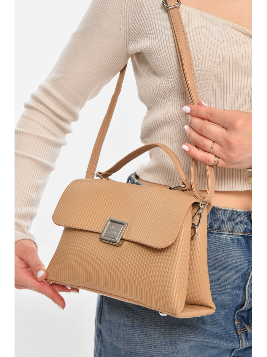 Сумка жіноча з екошкіри бежевого кольору 2029-4 213301C