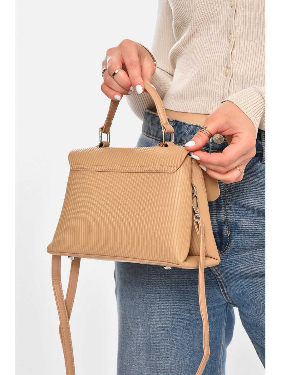 Сумка жіноча з екошкіри бежевого кольору 2029-4 213301C