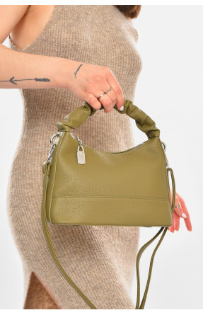 Сумка жіноча з екошкіри зеленого кольору 86607 213302C