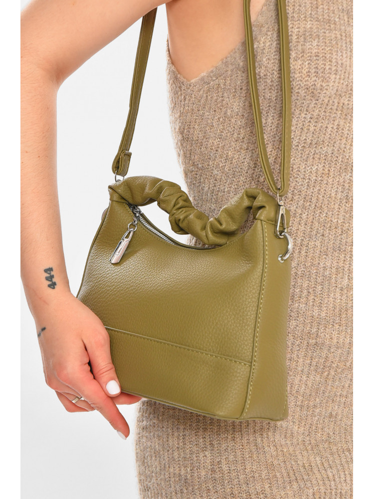 Сумка жіноча з екошкіри зеленого кольору 86607 213302C