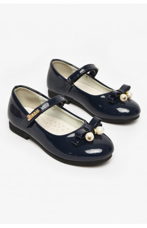 Туфли для девочки темно-синего цвета С-Т35-21-В 213303C