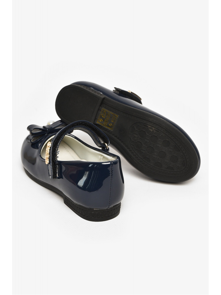 Туфли для девочки темно-синего цвета С-Т35-21-В 213303C