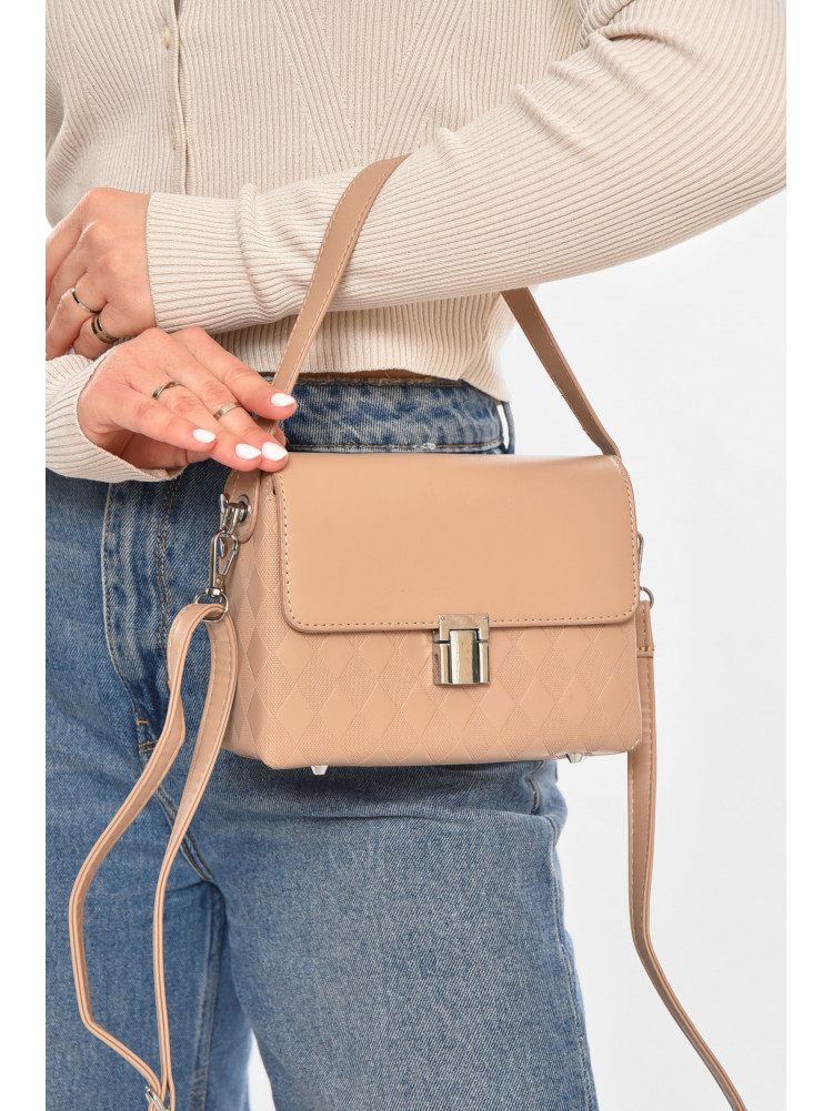 Сумка жіноча з екошкіри бежевого кольору 386 213304C