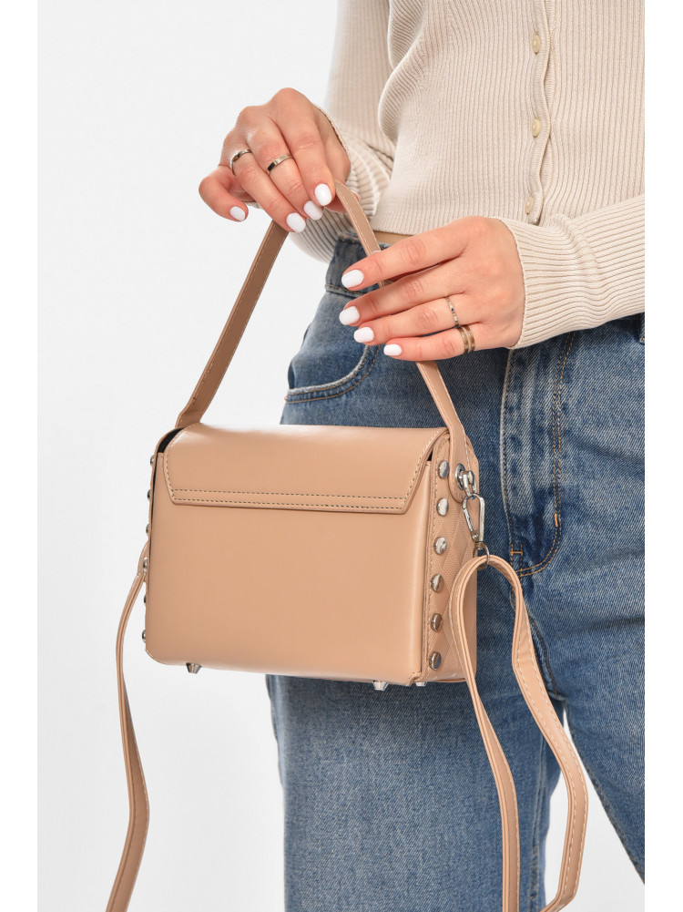 Сумка жіноча з екошкіри бежевого кольору 386 213304C