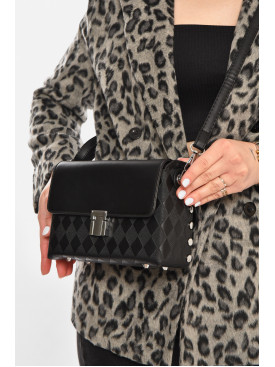 Сумка женская из экокожи черного цвета 386 213305C