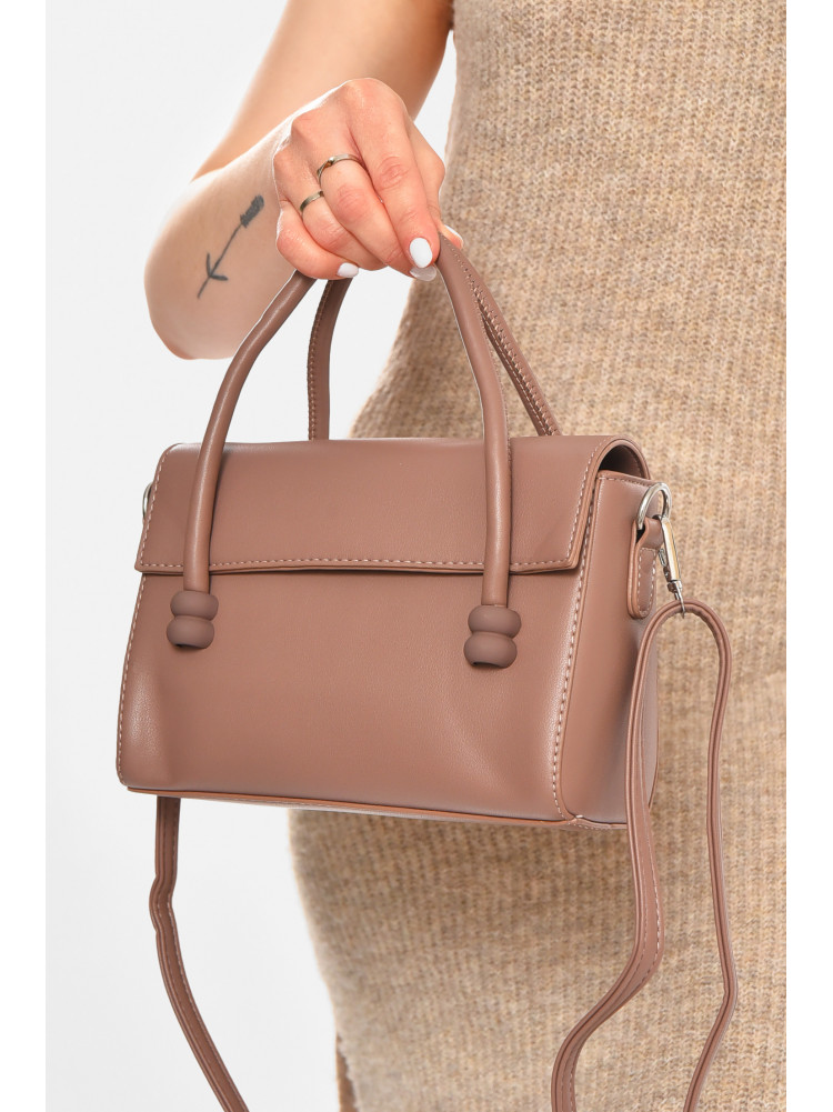 Сумка жіноча з екошкіри кольору мокко 0916-2 213306C