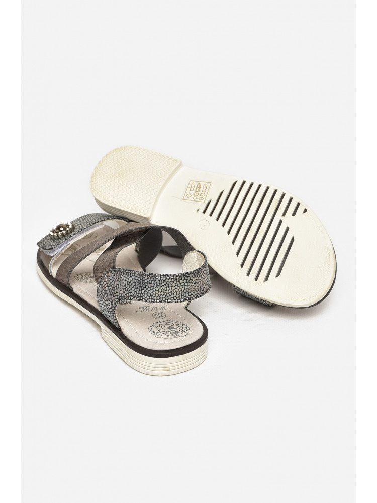 Сандали детские для девочек графитового цвета С-Т53-81-F 213310C