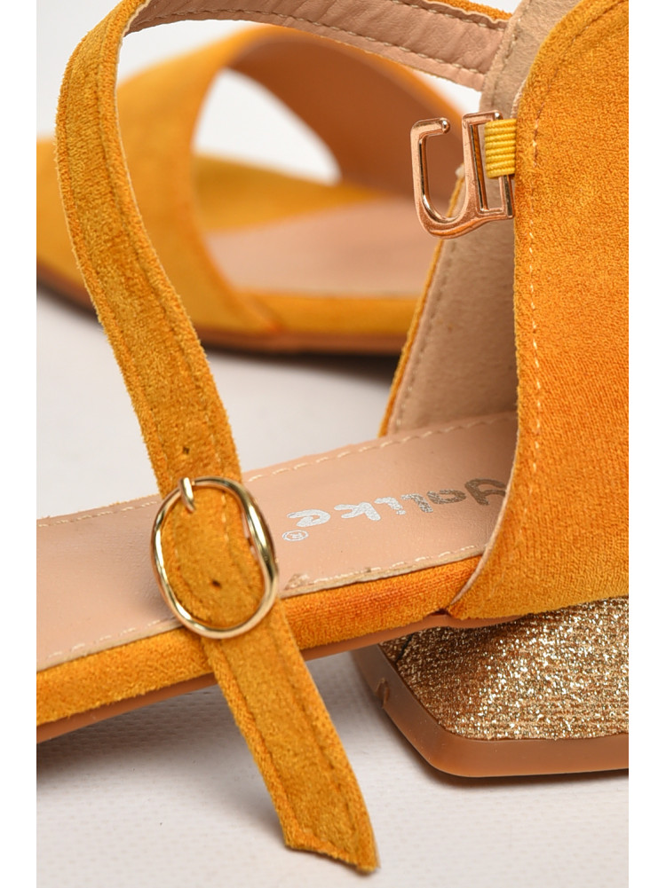 Босоножки подростковые для девочки желтого цвета 31-12 213311C