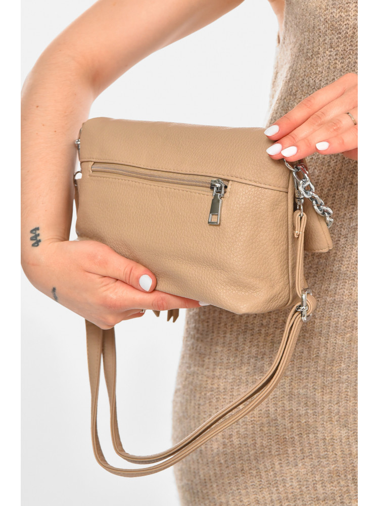 Сумка женская из экокожи бежевого цвета 094 213316C
