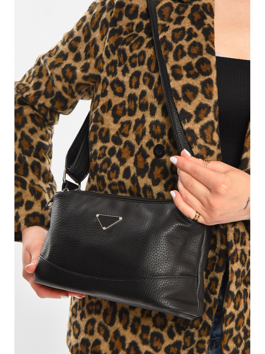 Сумка женская из экокожи черного цвета 733 213317C