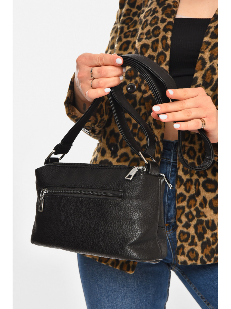 Сумка женская из экокожи черного цвета 733 213317C