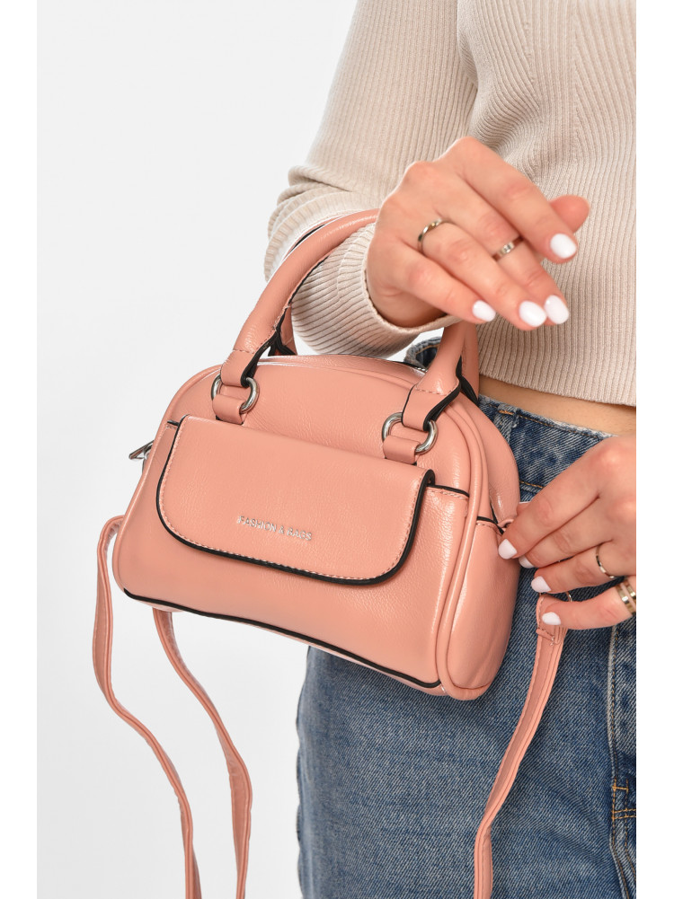 Сумка женская из экокожи розового цвета 706 213321C