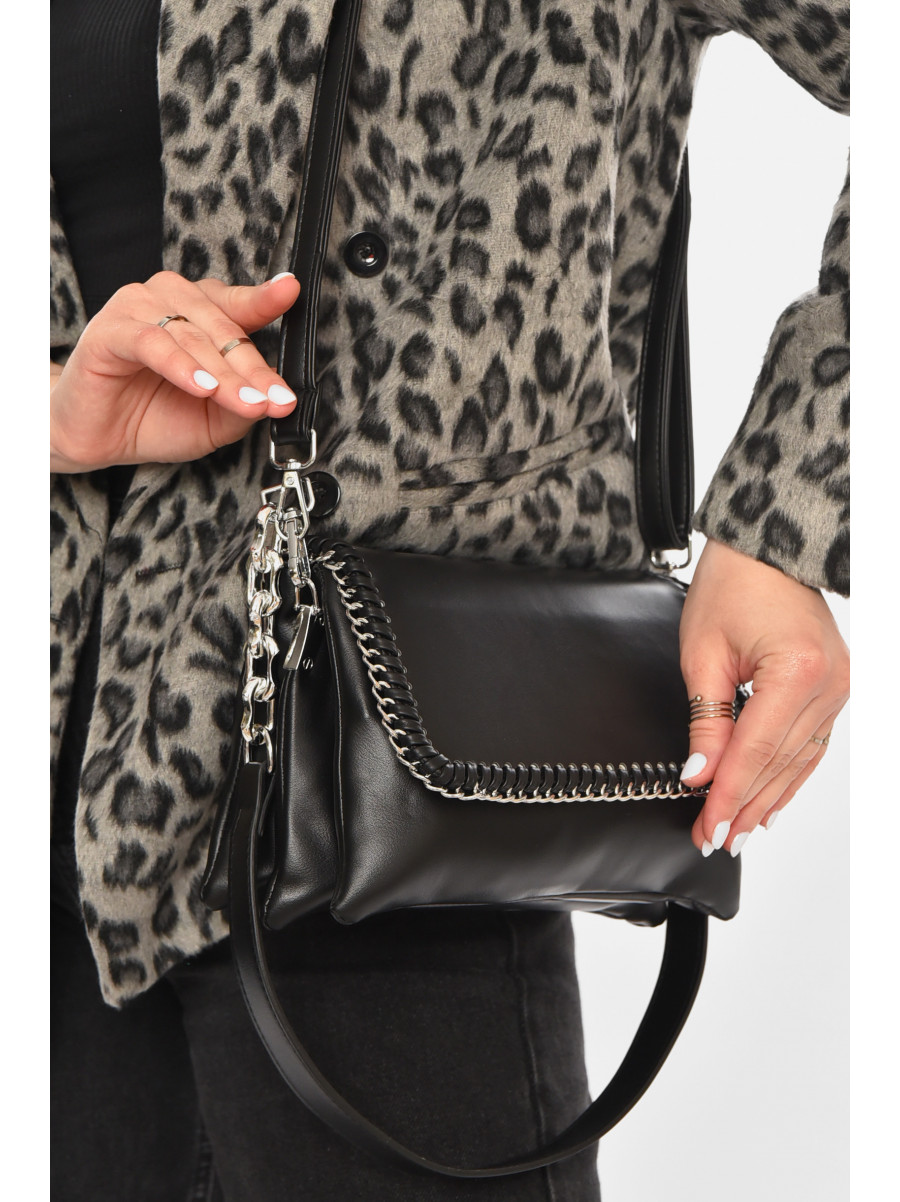 Сумка женская из экокожи черного цвета 535 213323C