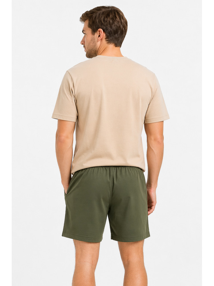 Шорты мужские однотонные цвета хаки 213325C