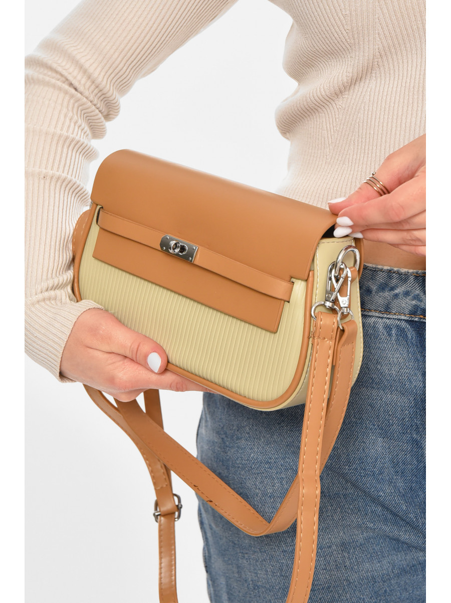 Сумка женская из экокожи зеленого цвета 2058-1 213327C