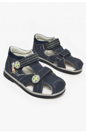 Сандали детские мальчик синего цвета на липучке 10313-1 213328C