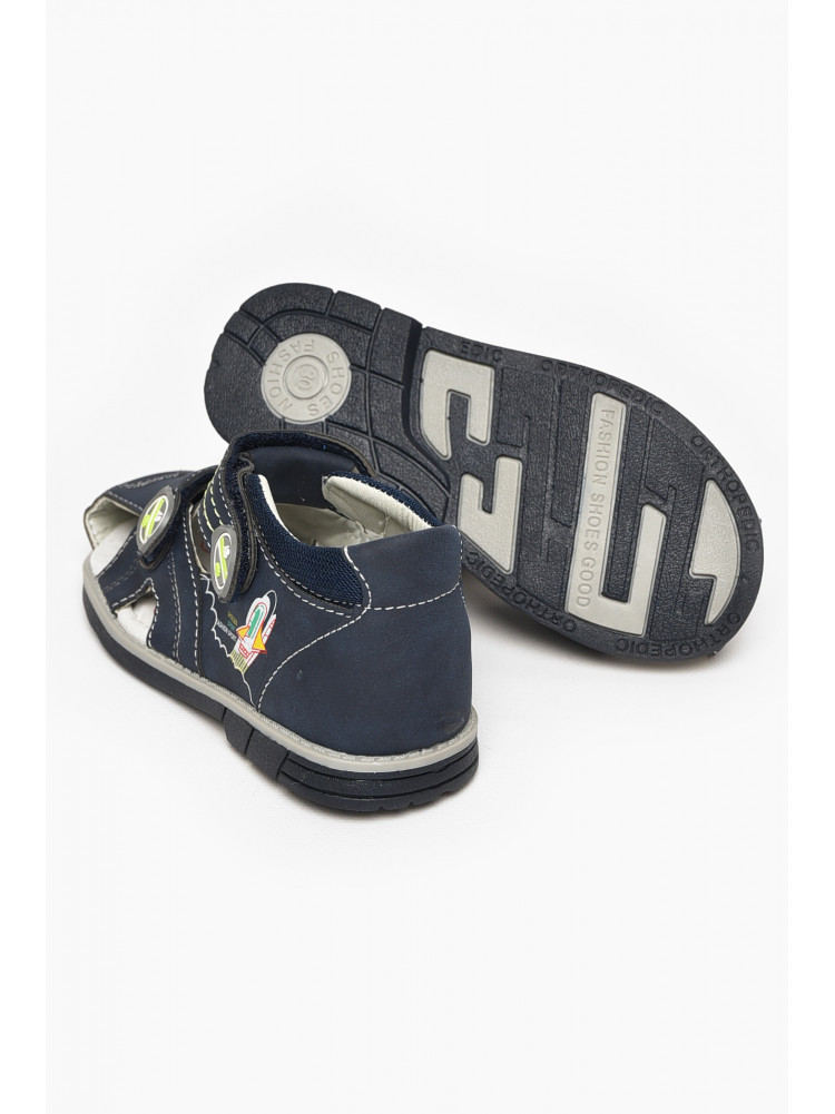 Сандали детские мальчик синего цвета на липучке 10313-1 213328C