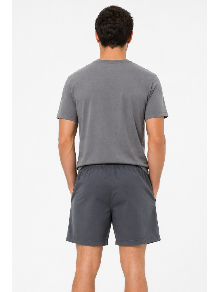 Шорты мужские однотонные серого цвета 213332C