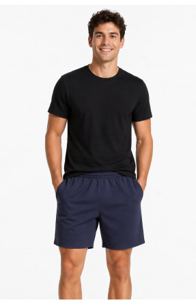 Шорты мужские однотонные темно-синего цвета 213334C