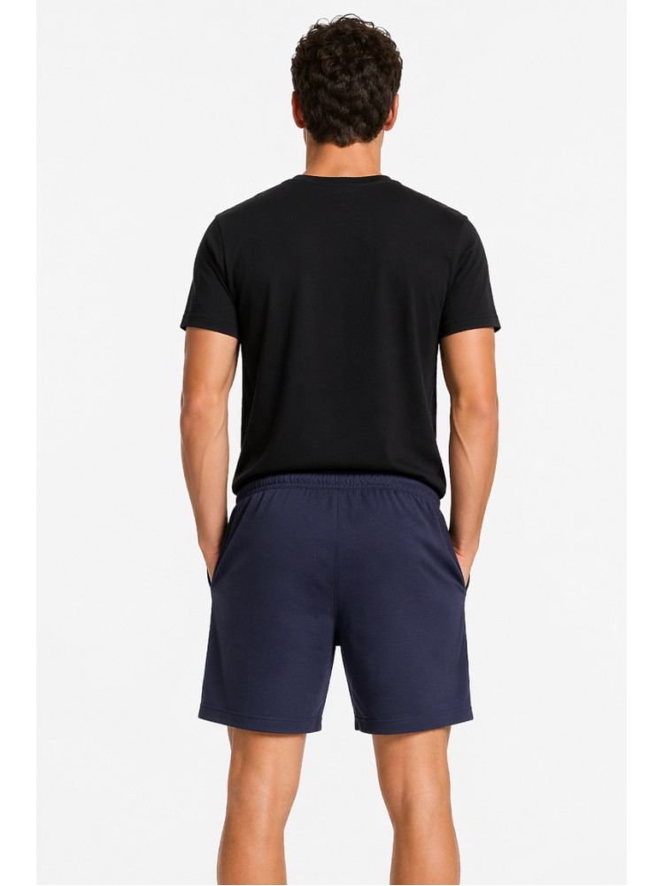 Шорты мужские однотонные темно-синего цвета 213334C