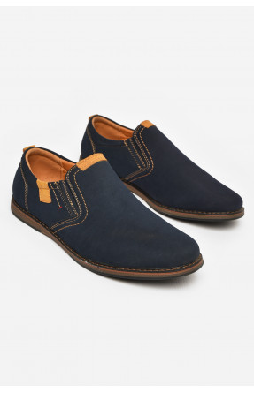 Туфлі підліткові для хлопчика темно-синього кольору Уцінка С-Т34-03-В 213337C