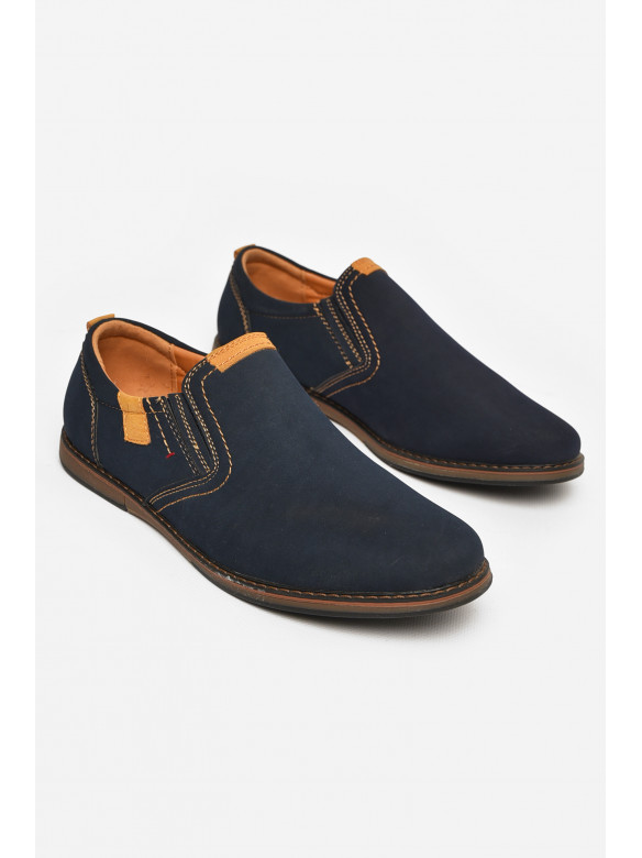 Туфлі підліткові для хлопчика темно-синього кольору Уцінка С-Т34-03-В 213337C