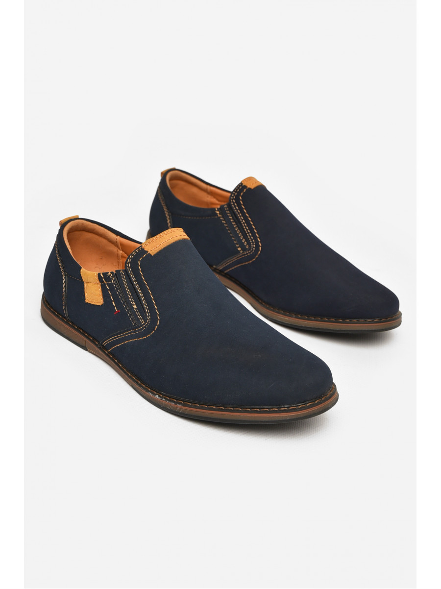 Туфлі підліткові для хлопчика темно-синього кольору Уцінка С-Т34-03-В 213337C