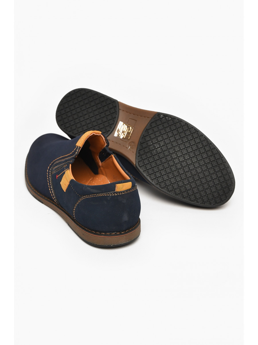 Туфлі підліткові для хлопчика темно-синього кольору Уцінка С-Т34-03-В 213337C