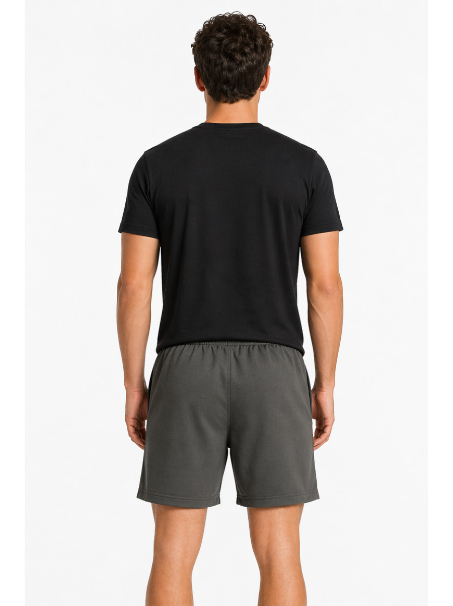 Шорты мужские однотонные темно-серого цвета 213338C