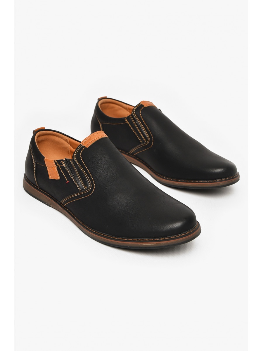 Туфлі підліткові для хлопчика чорного кольору Уцінка С-Т34-03-А 213339C