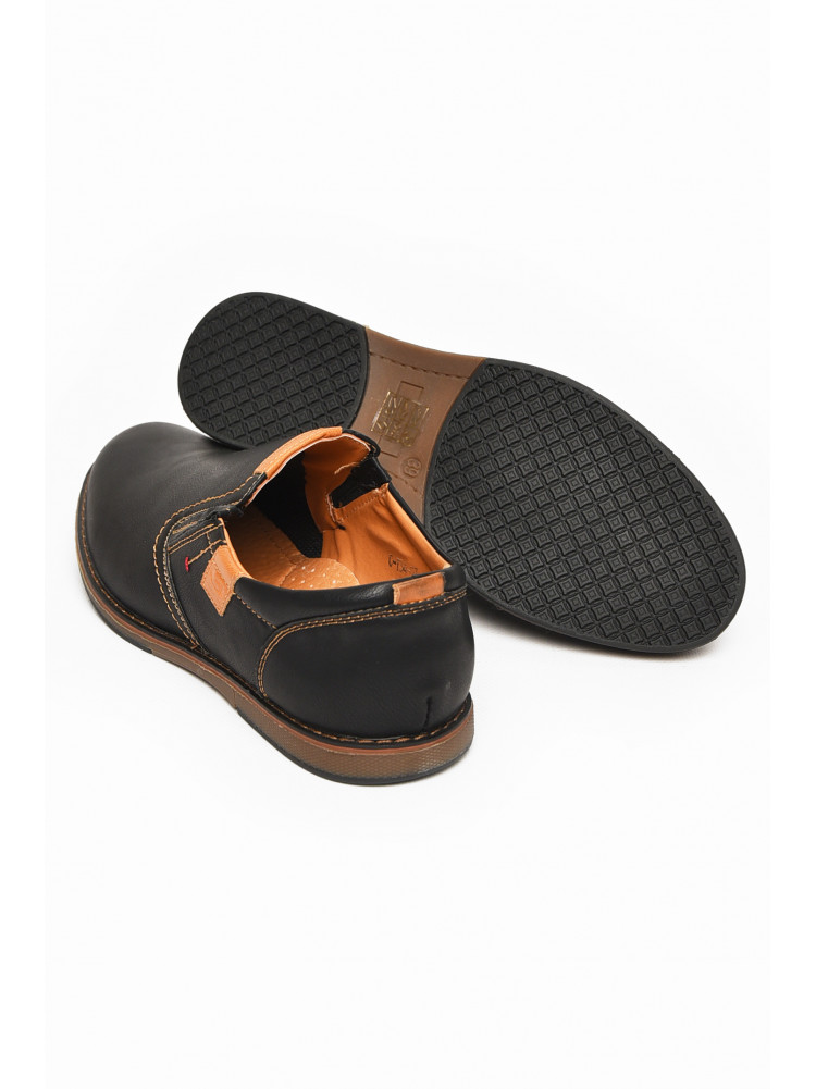 Туфлі підліткові для хлопчика чорного кольору Уцінка С-Т34-03-А 213339C