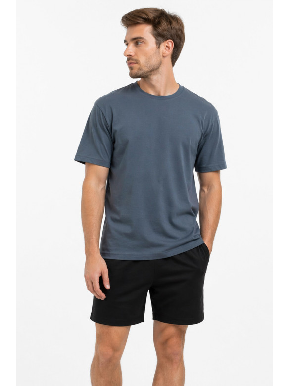 Футболка мужская темно-серого цвета 213341C