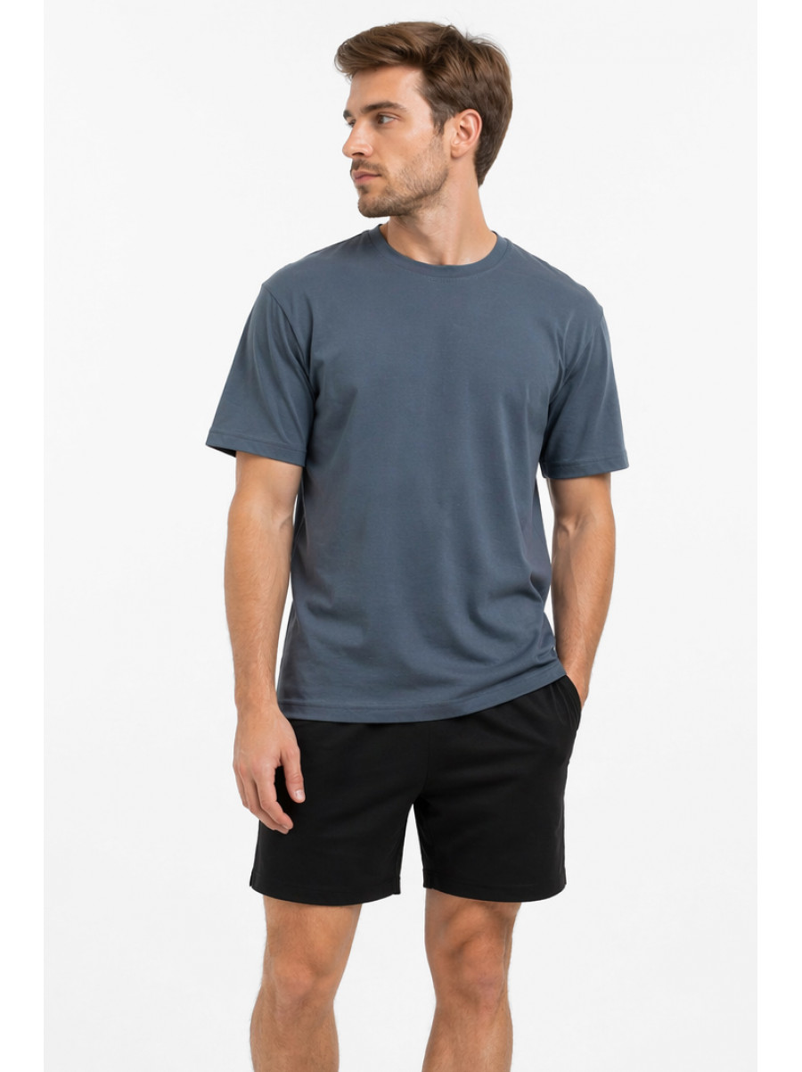 Футболка мужская темно-серого цвета 213341C