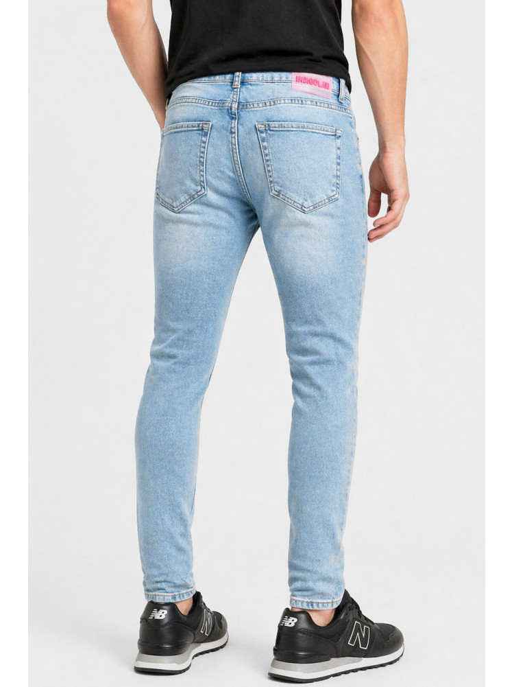 Джинси чоловічі однотонні світло-синього кольору 4230 213348C