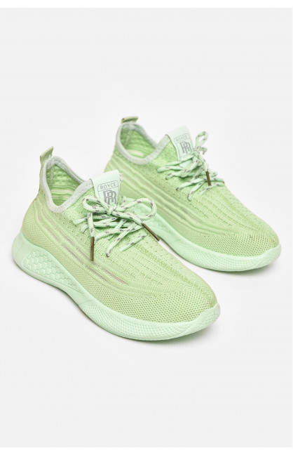 Кроссовки детские салатового цвета Уценка 213349C