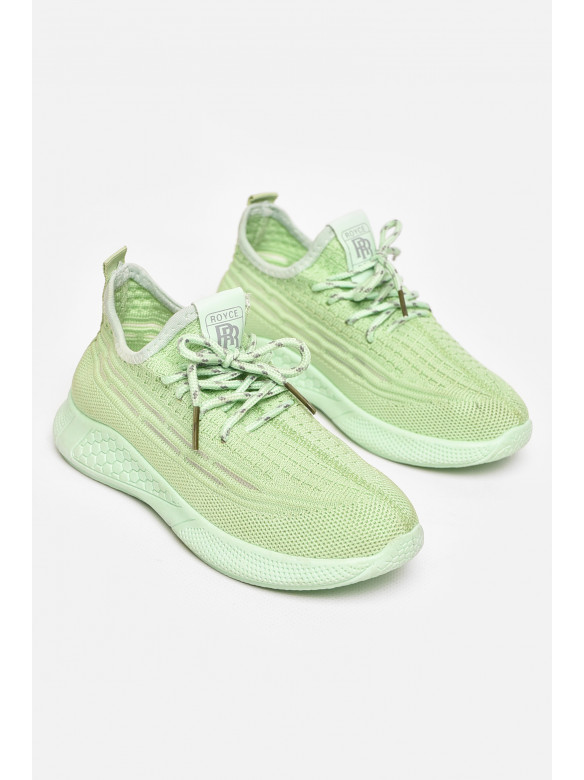 Кросівки дитячі салатового кольору Уцінка 213349C