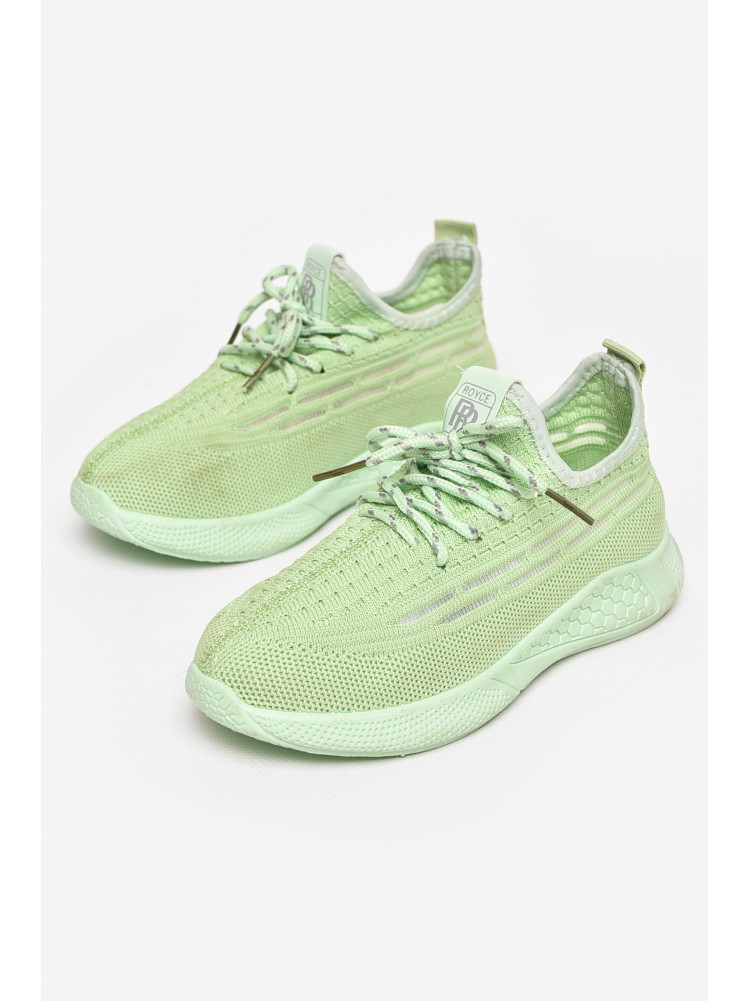 Кросівки дитячі салатового кольору Уцінка 213349C